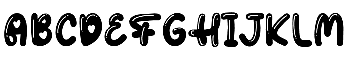Gingies Bubble Font UPPERCASE