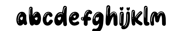 Gingies Bubble Font LOWERCASE