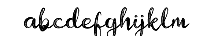 Ginnifer Script Brush Font LOWERCASE