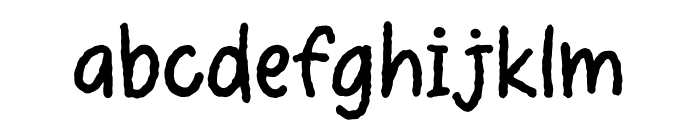 Ginthamy Rough Font LOWERCASE