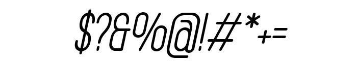 Giola Regular Italic Font OTHER CHARS