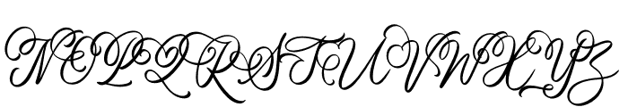 Giory Queen Font UPPERCASE