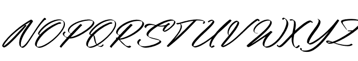 Giotthany Italic Font UPPERCASE