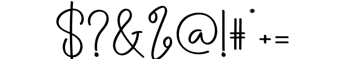 Giovany Signature Font OTHER CHARS