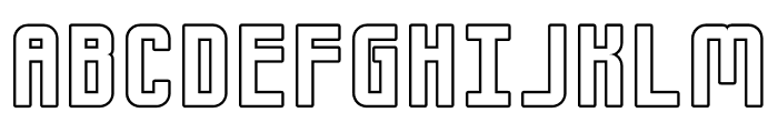 Gipfel Outline Font LOWERCASE