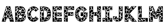 Giraffe 1 Font UPPERCASE