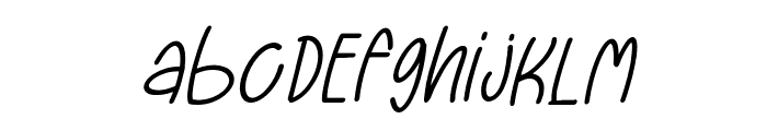 Giraffe Dream Italic Font LOWERCASE