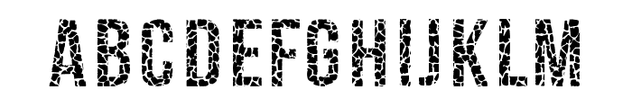 Giraffe Font 2 Regular Font UPPERCASE