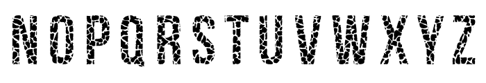 Giraffe Skin Font 2 Regular Font LOWERCASE