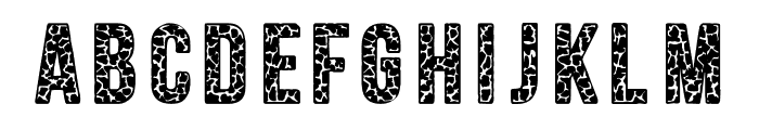 Giraffe Skin Font 3 Regular Font LOWERCASE