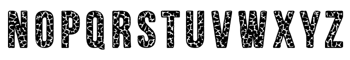 Giraffe Skin Font 3 Regular Font LOWERCASE