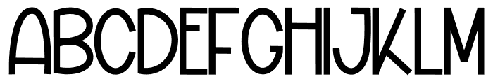 Girl Child1 Font UPPERCASE