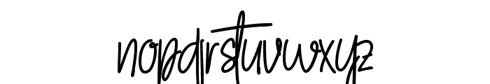 Girl of mine Regular Font LOWERCASE