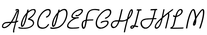 Girlthown Italic Font UPPERCASE