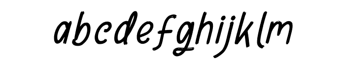 Girlthown Italic Font LOWERCASE