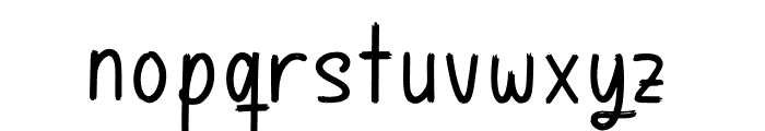 Girlthown Font LOWERCASE