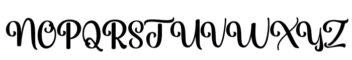 Girly-Regular Font UPPERCASE