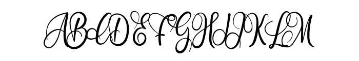 Girly Signature Font UPPERCASE