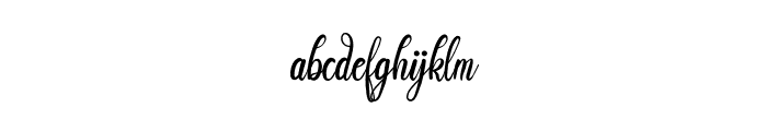 Girly Signature Font LOWERCASE