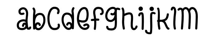 Girly-Twirly Font LOWERCASE