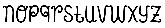 Girly-Twirly Font LOWERCASE