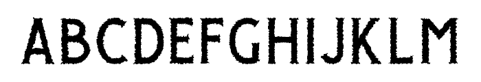 Giroud Rough Font LOWERCASE