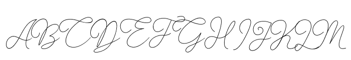 Gisellia Light Font UPPERCASE