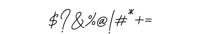 Gisellia Signature Font OTHER CHARS