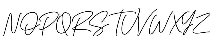 Gisellia Signature Font UPPERCASE
