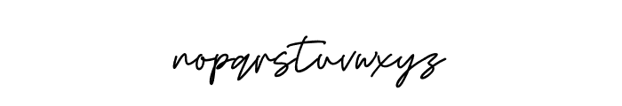 Gisellia Signature Font LOWERCASE