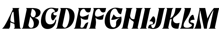 Giselma-Italic Font UPPERCASE