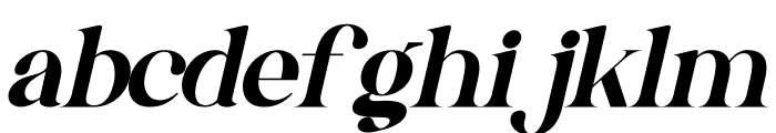 Gishella Morely Italic Font LOWERCASE