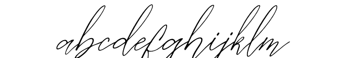 Gishelyna Italic Font LOWERCASE