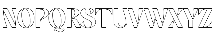 Gistra Outline Regular Font UPPERCASE