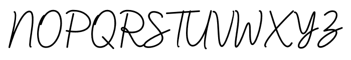Gittany Signature Font UPPERCASE