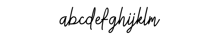 Gittany Signature Font LOWERCASE