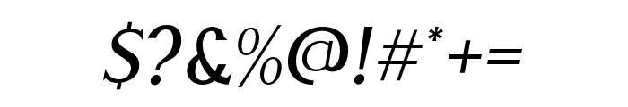 Giveny Italic Font OTHER CHARS