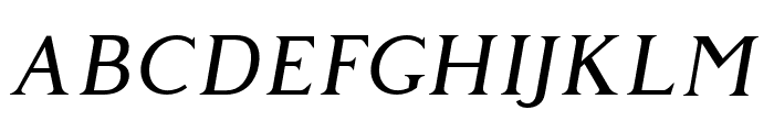 Giveny Italic Font UPPERCASE