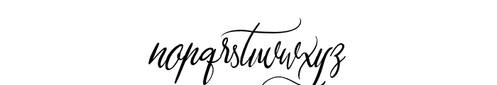 Giverthy-Regular Font LOWERCASE
