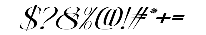 Glacial Italic Font OTHER CHARS