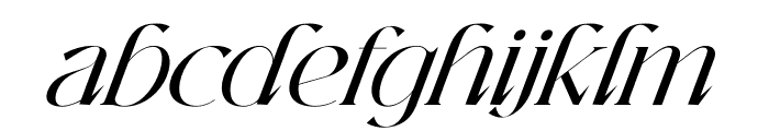 Glacial Italic Font LOWERCASE