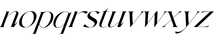 Glacial Italic Font LOWERCASE