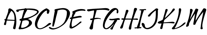 Glaciso Italic Font UPPERCASE