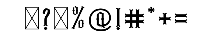 GladiatoR Black Letter Font OTHER CHARS