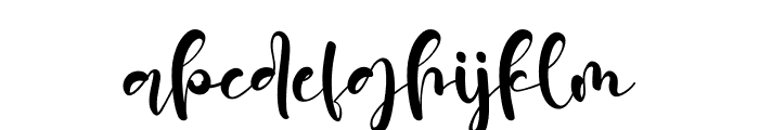 Gladies Wedding Font LOWERCASE