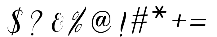 GladiolaScript Font OTHER CHARS