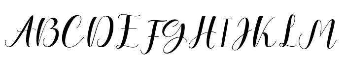 GladiolaScript Font UPPERCASE