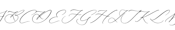 Gladioss Feather Italic Font UPPERCASE
