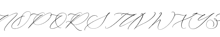 Gladioss Feather Italic Font UPPERCASE