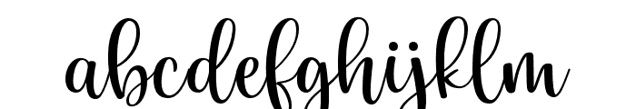 Gladisa-Regular Font LOWERCASE